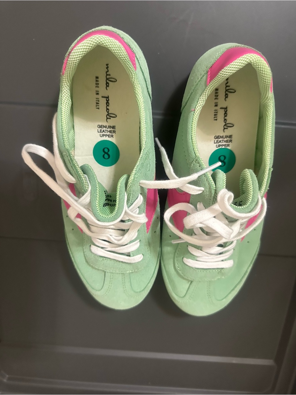 Mila Paoli leather sneakers made in Italy